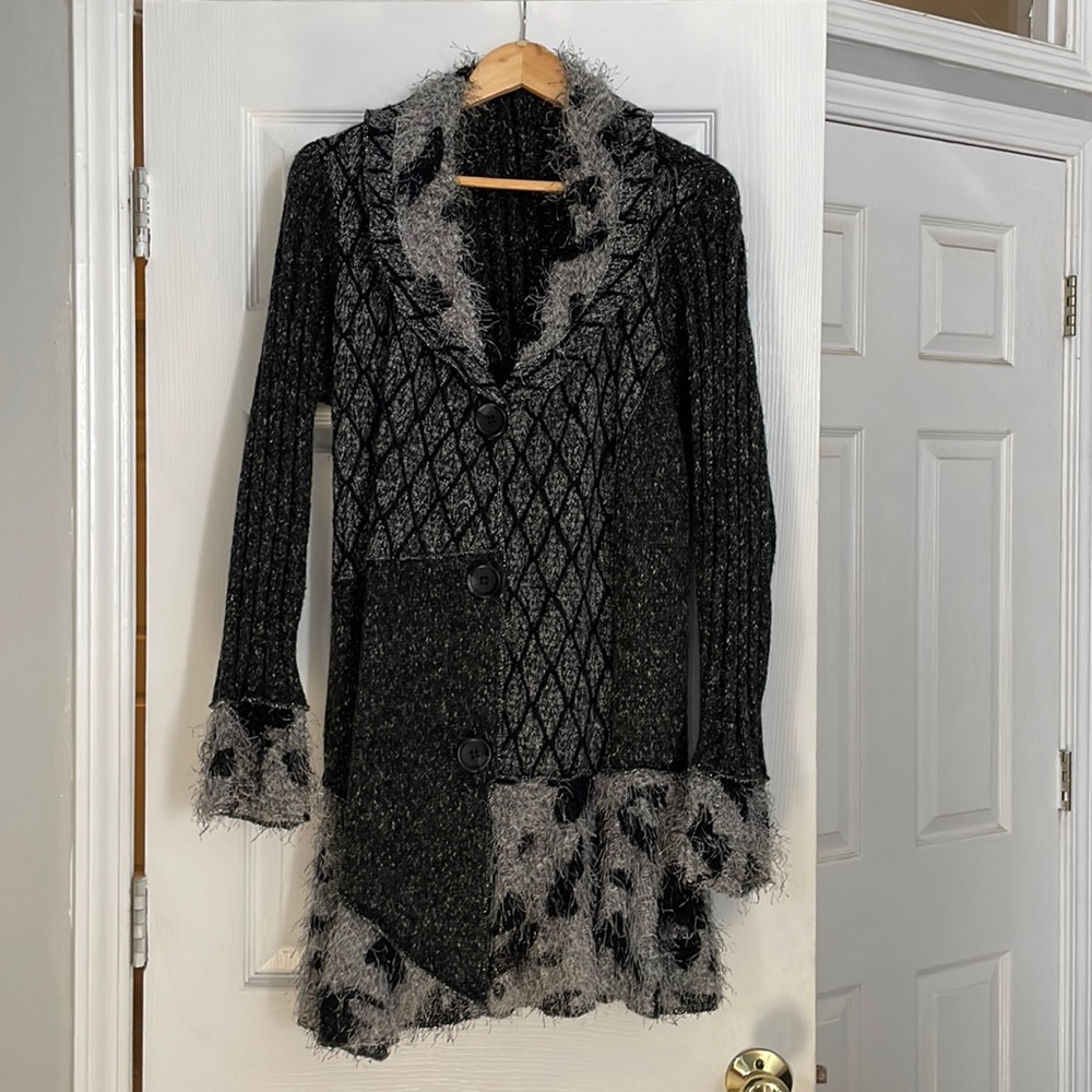 Beautiful black and silver coat!